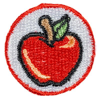 Cubbies Achievement Emblems - Red Apples (pkg of 20)