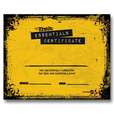 Trek " His Story " Essentials Certificate (pkg of 5)