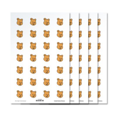 Cubbies Character Review Stickers - Cubbie Bear (140)