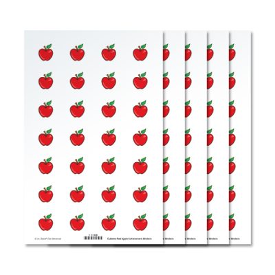 Cubbies Handbook Achievement Stickers - Red Apples (140)
