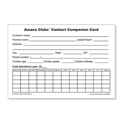 Contact Companion Card (Download)